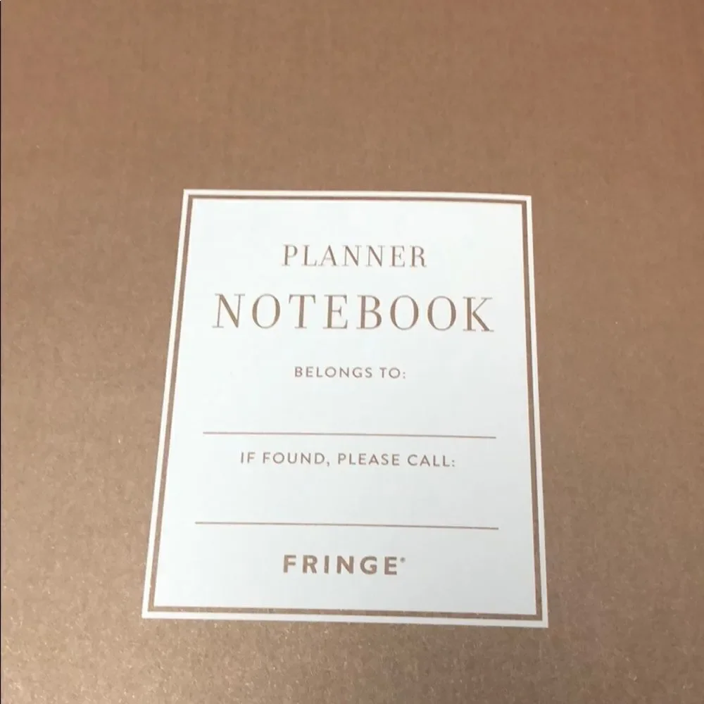 Planner Notebook